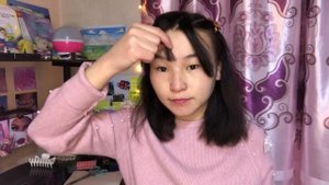 ??Как подстричь КОРЕЙСКУЮ ЧЁЛКУ за 2 МИНУТ/ Челка как у кореянок/?Natashka