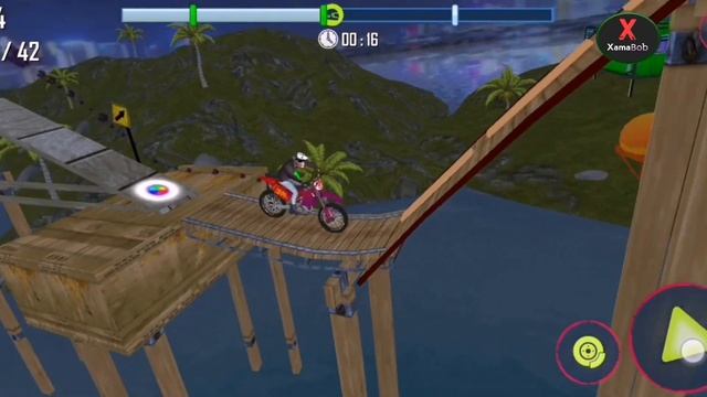 Bike Stunt Race New Levels Mobile Walkthrough Gameplay NOOB vs PRO vs Hacker All Levels Game смотреть онлайн