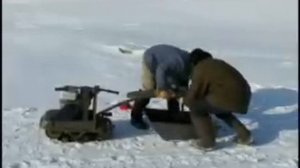 микро снегоход для рыбаков