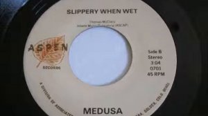 Medusa Slippery When Wet 45 rpm Record Colorado Rock Funk Music