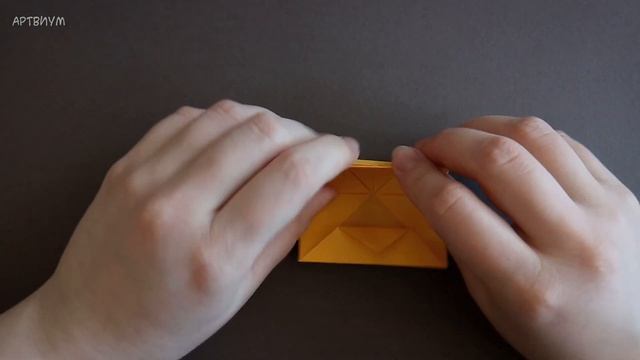 Коробка цветочек оригами • Как сделать цветок коробочку из бумаги без клея • Origami Flower Box