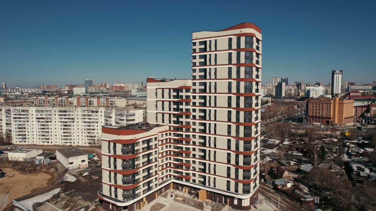 Квартал "Беринг" в Новосибирске - Ход строительства Март 2023 смотреть онлайн