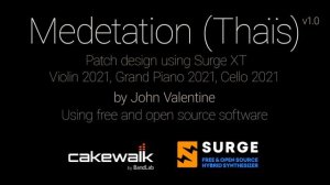 Meditation (Thaïs) - Violin 2021 - patch demo in Surge synth