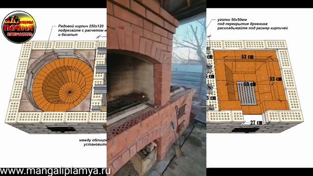 Равиль из Казахстана собрал по проекту Михалыча барбекю Азия  с тандыром и печью под казан .mp4