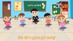 Goodbye song | Goodbye song for kids| Good job! Clap clap sing with me| English song for kids | 英語の