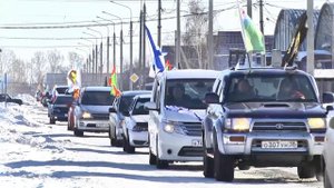 В Тайшете в День защитника Отечества прошёл автопробег