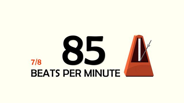 85 BPM 7/8 Metronome смотреть онлайн