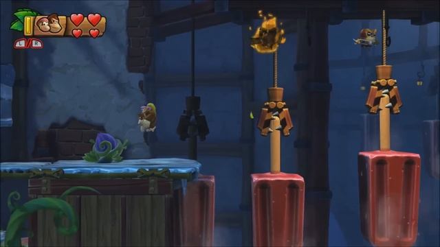 Donkey Kong Country: Tropical Freeze - 100% Walkthrough - 5-6 Frosty Fruits (Puzzle Pieces and KONG