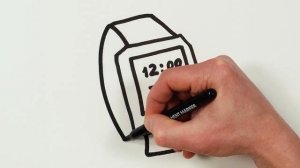 Рисуем фломастерами. Простой милый рисунок. Рисование для детей