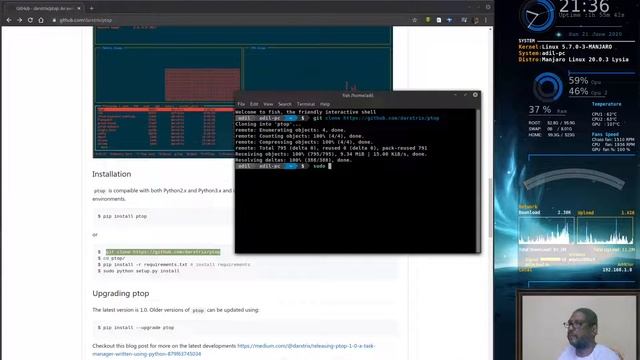 How to install a program to Linux from Github! ! الى لينكس مباشرة Github كيف تثبت برنامجاً من смотреть онлайн