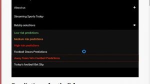 Away Team Win Football Predictions Link