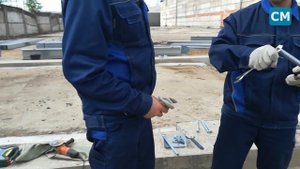 Монтаж каркаса ЛСТК. ч.7. Устанавливаем химические анкера