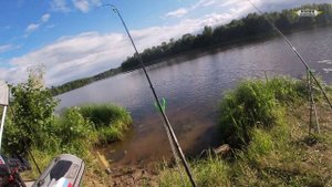 Рыбалка на фидер. Ветлуга. Лодки Поволжья.