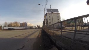 ул.Герцена, чистый асфальт и весенний встречный ветерок. г.Омск Город глазами велосипедиста #129