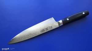 Превзошел ожидания, поварской нож Kanetsugu Saiun Damascus 9005