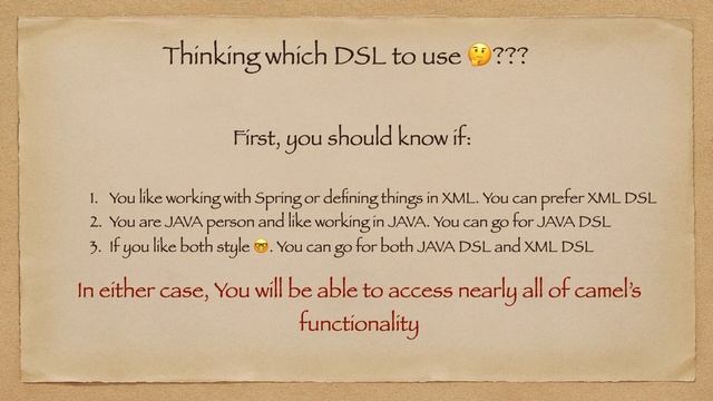 How to decide which camel DSL (Domain Specific Language) to use смотреть онлайн