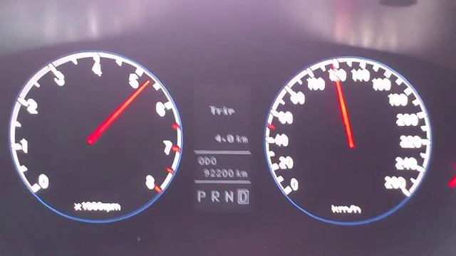 Hyndai Grandeur V6 3.3, разгон от 0 до 140км///the vehicle accelerates from 0 to 140 km смотреть онлайн