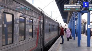 Поезд Севастополь-Петербург проводили под музыку оркестра Росгвардии