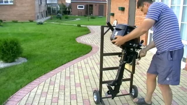 ТЕЛЕЖКА ДЛЯ ЛОДОЧНОГО МОТОРА СВОИМИ РУКАМИ (WHEELBARROW FOR BOAT ENGINE)
