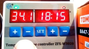 Temperature time controller ZFX-W3020 настройка