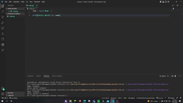 Learn Python - Print - #1