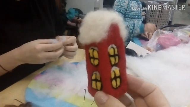 Валяем домик. Валяние из шерсти