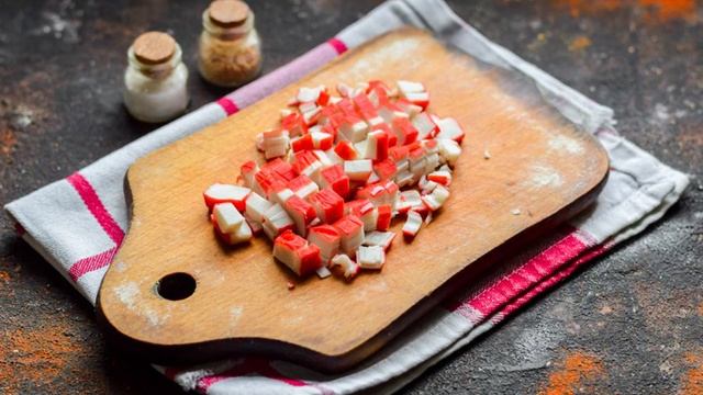 Салат Мечта с крабовыми палочками