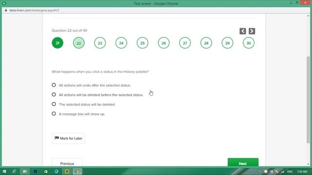 Fiverr Adobe Photoshop Skill Test Answers | Taken on Nov 25, 2020 | Fiverr Skill Test - SCORE 8.5/1