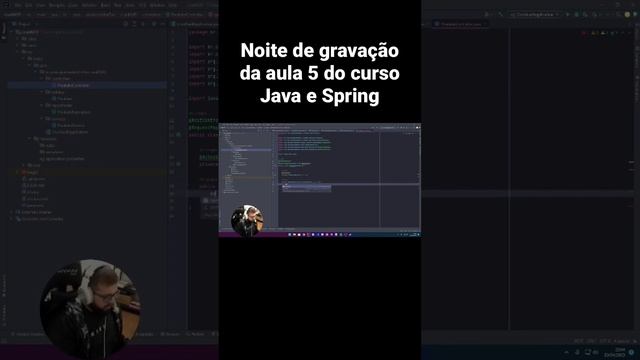 Gravando aula 5 do nosso curso #java #backend #spring #programação