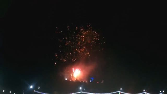 Фейерверк в Мозыре на День Независимости 03.07.2016 смотреть онлайн