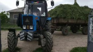 ТРАКТОР МТЗ 82.1 и 2ПТС-4✅ВЫВОЗКА ЛЮЦЕРНЫ❎