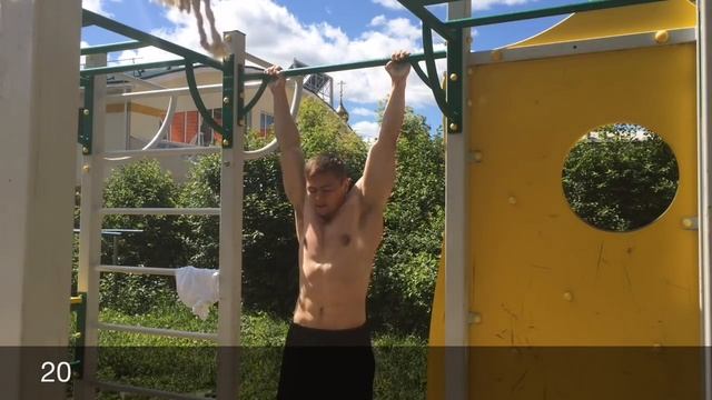 28 подтягиваний при весе 90 кг (от 05.06.16) смотреть онлайн