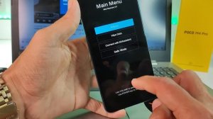 TELA MAIN MENU XIAOMI  #como sair tela preta main menu  poco m4 pro 5g