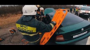 #ГлазамиМЧС_ легковушка врезалась в прицеп грузового автомобиля