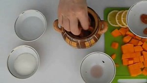 ТЫКВА с сухофруктами запеченная в горшочке
