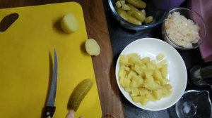 Сытный немецкий салат