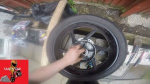 REAR WHEEL BEARING REPLACEMENT on a (Honda cbr 600 f3 )