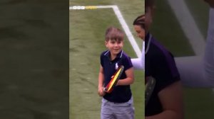 Kid challenges Mansour Bahrami teaming up with Marion Bartoli at Wimbledon Court 18