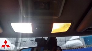 Замена ламп плафонов освещения на светодиодные MITSUBISHI OUTLANDER 3