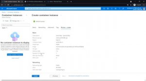 AZ-104 Hands-On Lab 9b: Task 1 & 2: Deploy Docker Image Using Azure Container Instance