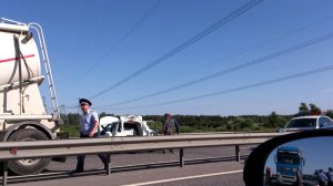 Авария на М3 в направлении Москвы