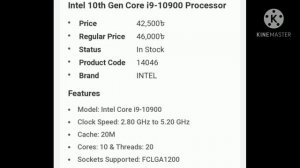 INTEL CORE i9 10th gen ? Is it worth to buy?