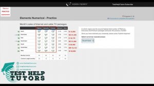 TalentQ Korn Ferry Elements Numerical Practise Question 2 - Psychometric - TestHelpTutors