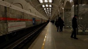 Обкатка Балтийца на станции метро Кировский завод время; 13:11 дата:29.03.23