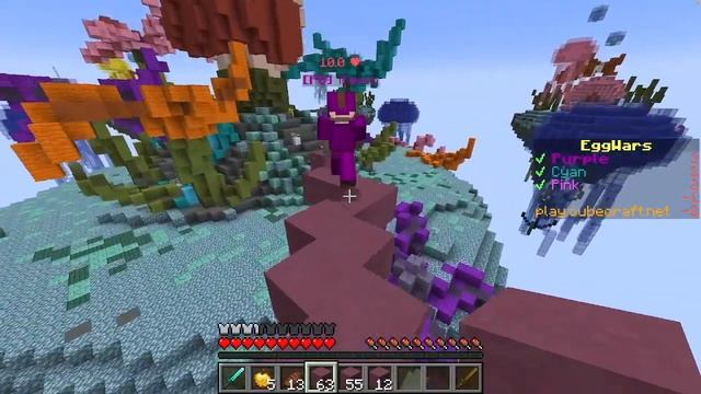 Quick Game of Teams in Cubecraft Eggwars! (Java) | Minecraft смотреть онлайн