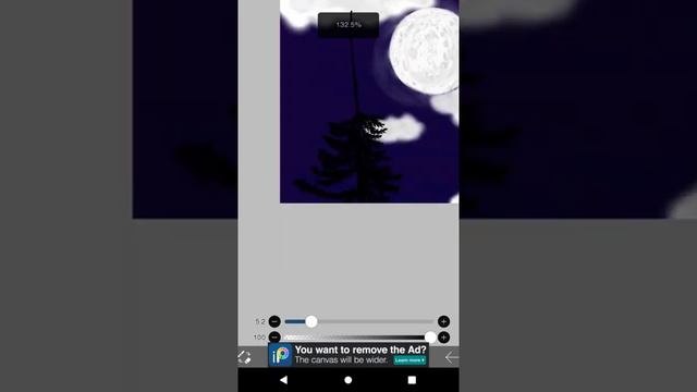 рисую 🖌️🎨 в цифре(ibis paint x)  с нуля арт ночное небо с луной 🌙⭐🌌.mp4