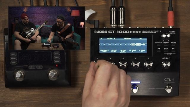 BOSS GT-1000CORE - компактный вариант топового гитарного процессора