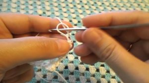 18. Несложный узор для бактуса крючком