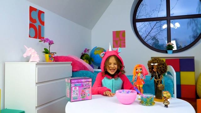 Видео с куклами ЛОЛ - Пижамная и Сладкая вечеринки для LOL Surprise! - Онлайн игры для девочек смотреть онлайн