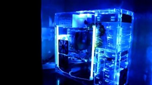Игровой прозрачный акриловый корпус с подсветкой, моддинг пк (modding pc)
